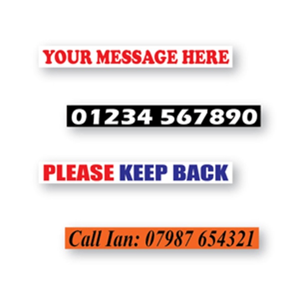 Own Message Decal up to 450 x 50mm